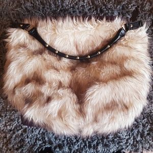 H & M Faux Fur Hobo Bag